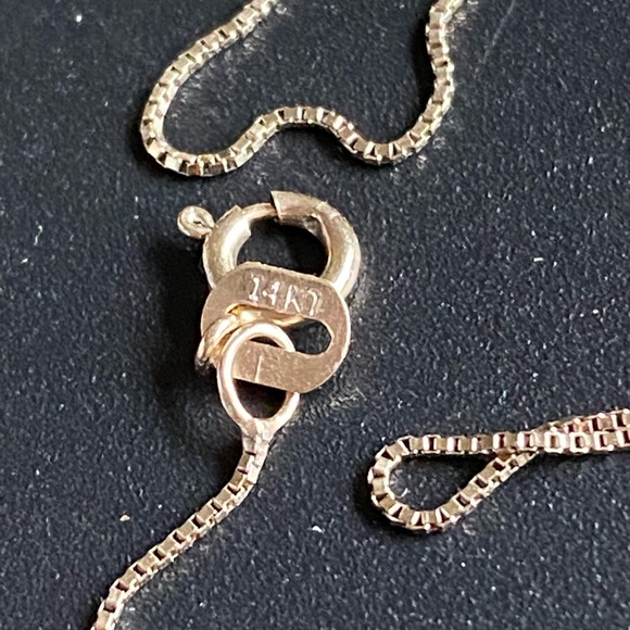 14k white gold box chain - Picture 3 of 6